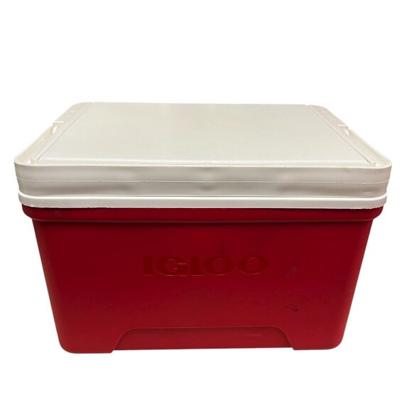 Igloo Laguna 9-Quart Hard Cooler Red & White 13 Twelve-Ounce Cans Cool Riser USA - Picture 2 of 9